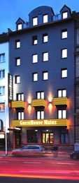 Außenansicht unseres Hotels in Mainz
